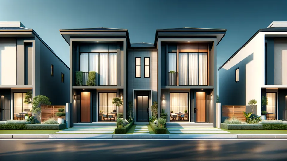 View of a semi-detached home in Calgary.